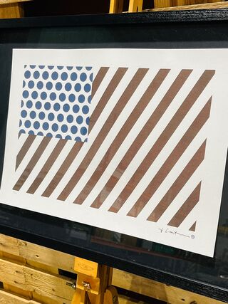 Offset-lithografie, Roy Lichtenstein, “Forms in Space”, 1996, (gesigne